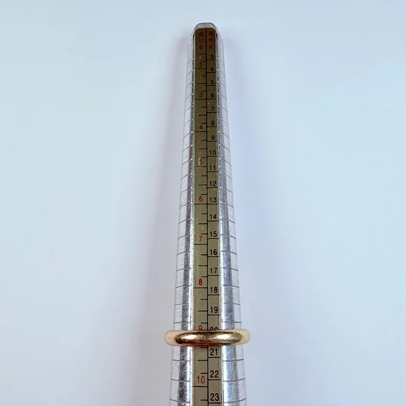 14K Solid Yellow Gold Frederick Goldman Classic Solid 4MM Band Vintage Ring SZ 9 - Picture 7 of 9